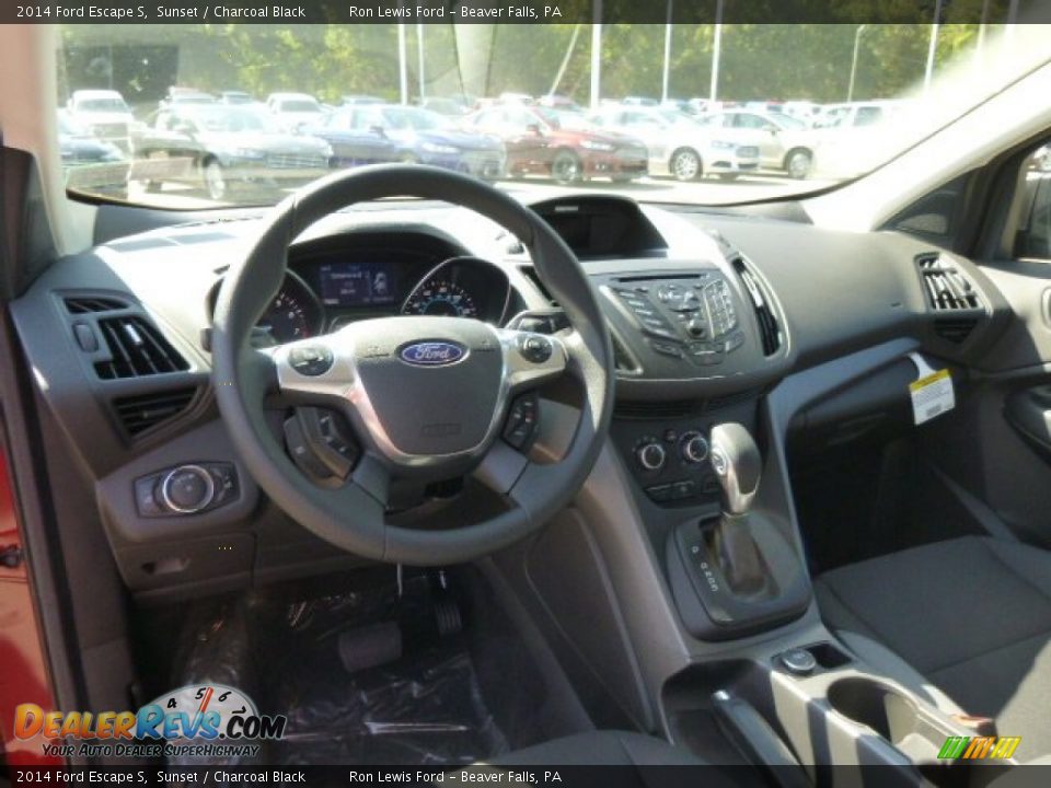 2014 Ford Escape S Sunset / Charcoal Black Photo #14