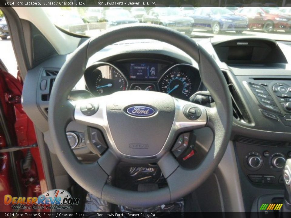 2014 Ford Escape S Sunset / Charcoal Black Photo #19