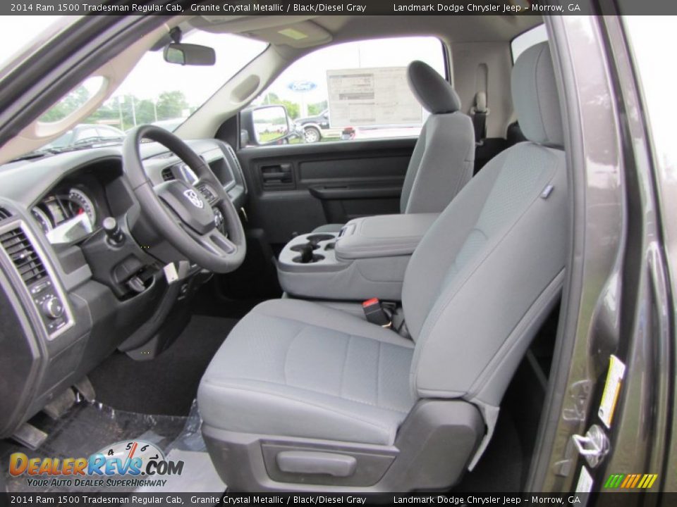 2014 Ram 1500 Tradesman Regular Cab Granite Crystal Metallic / Black/Diesel Gray Photo #7