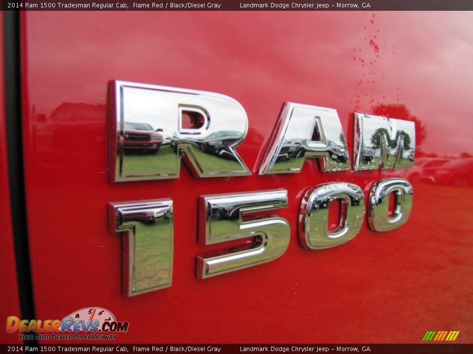 2014 Ram 1500 Tradesman Regular Cab Flame Red / Black/Diesel Gray Photo #9