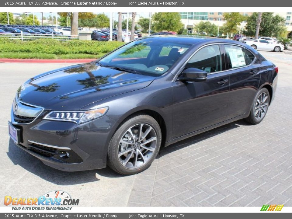 2015 Acura TLX 3.5 Advance Graphite Luster Metallic / Ebony Photo #3