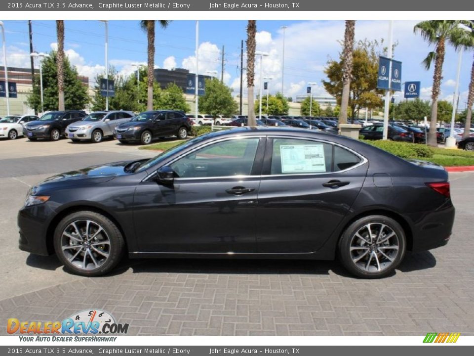 2015 Acura TLX 3.5 Advance Graphite Luster Metallic / Ebony Photo #4