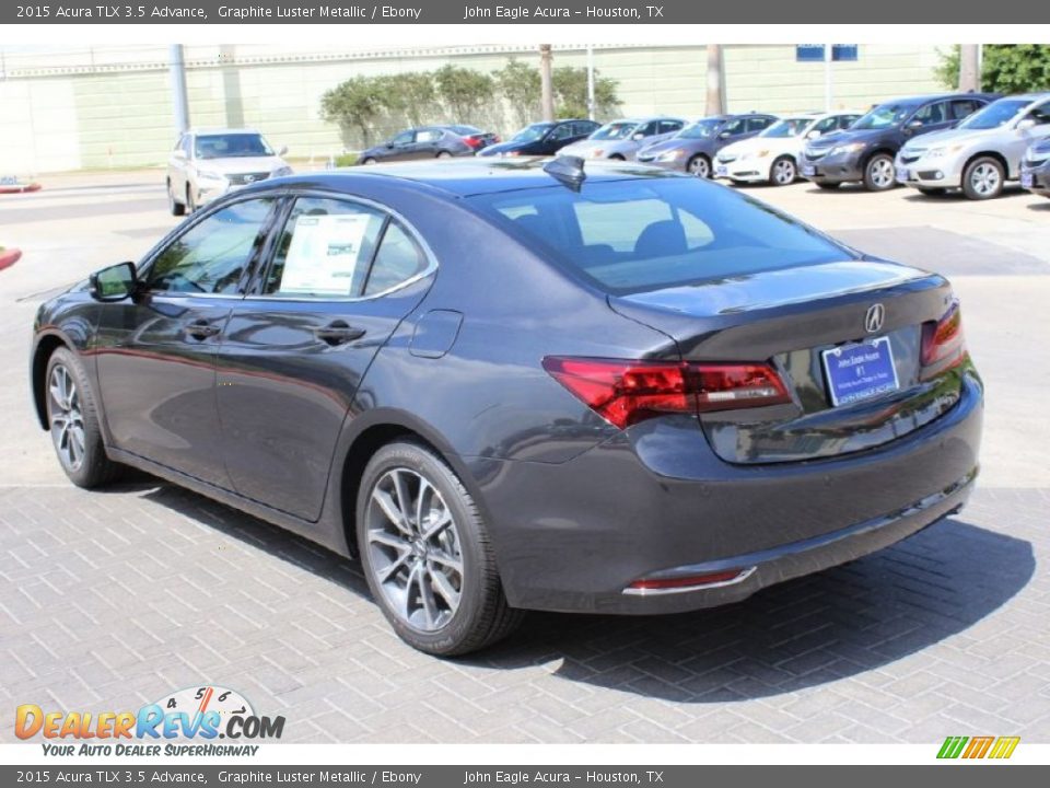 2015 Acura TLX 3.5 Advance Graphite Luster Metallic / Ebony Photo #5