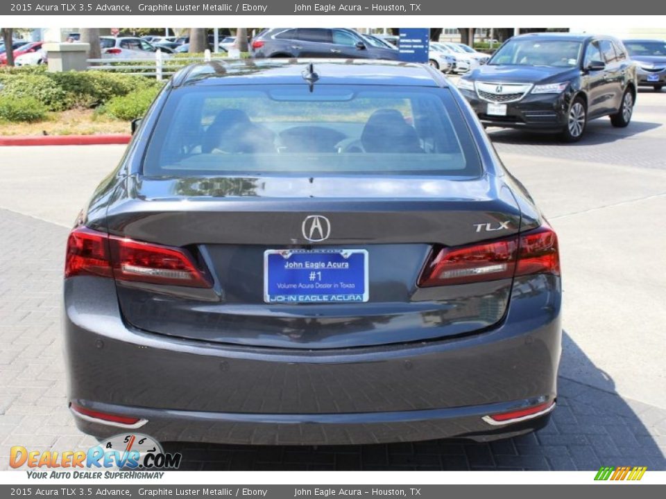2015 Acura TLX 3.5 Advance Graphite Luster Metallic / Ebony Photo #6