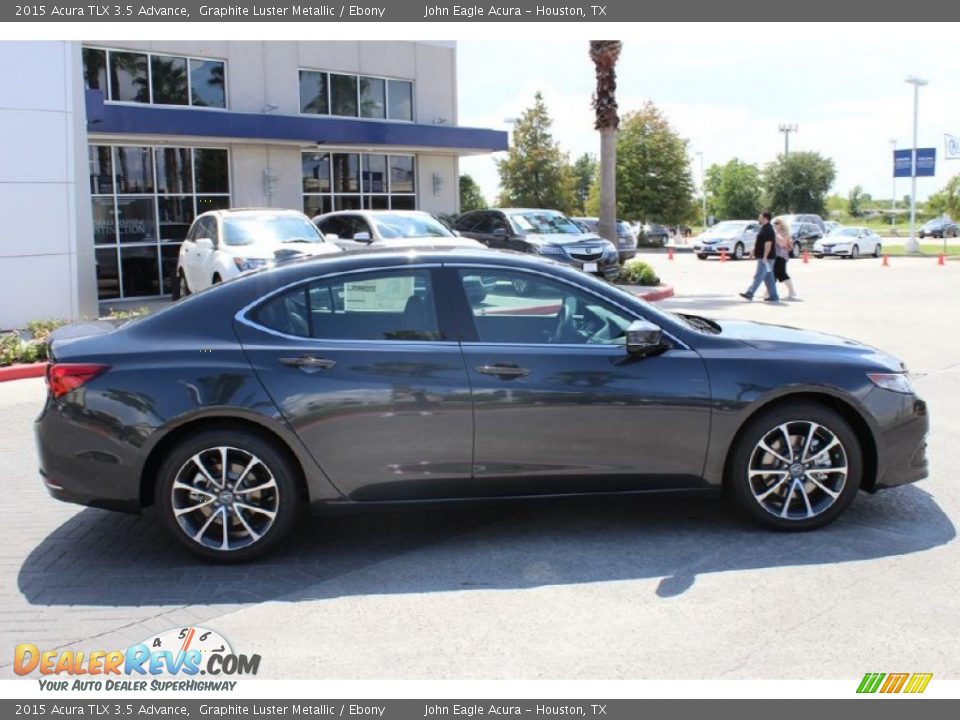 2015 Acura TLX 3.5 Advance Graphite Luster Metallic / Ebony Photo #8
