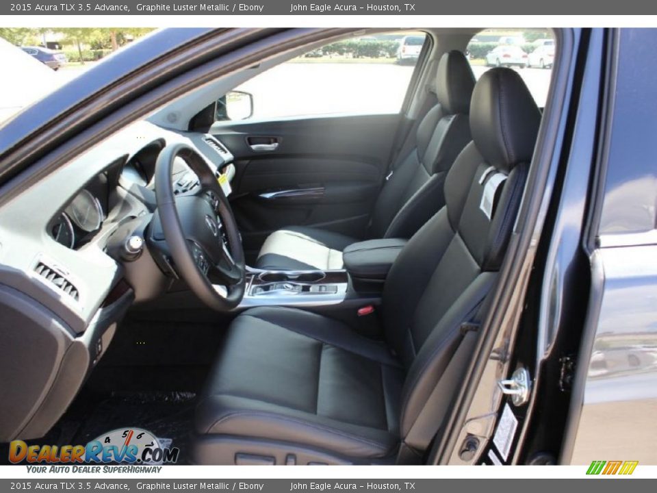 2015 Acura TLX 3.5 Advance Graphite Luster Metallic / Ebony Photo #11
