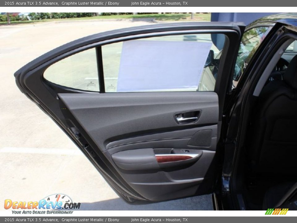 2015 Acura TLX 3.5 Advance Graphite Luster Metallic / Ebony Photo #12