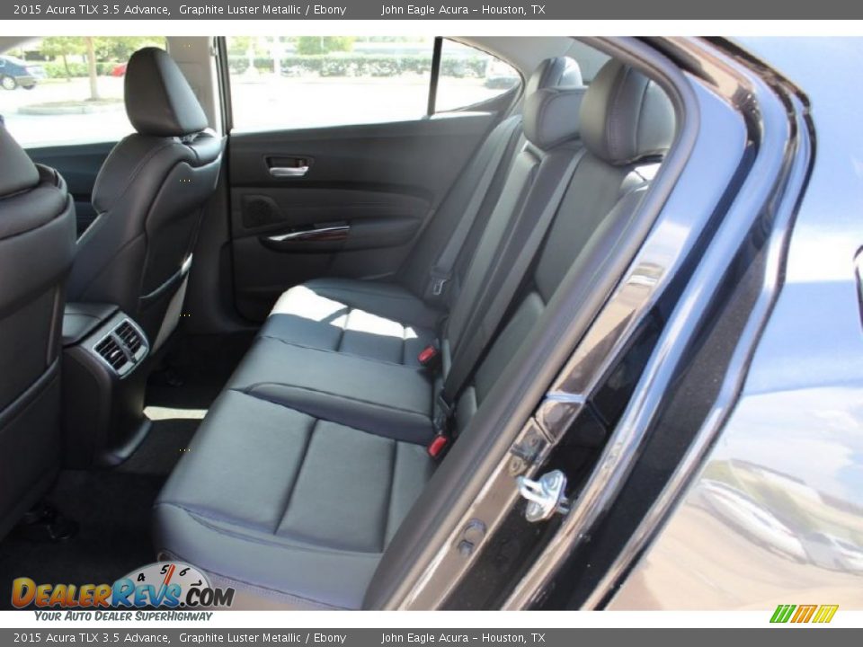 2015 Acura TLX 3.5 Advance Graphite Luster Metallic / Ebony Photo #13