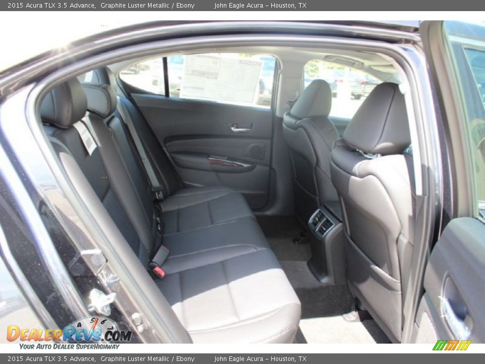 2015 Acura TLX 3.5 Advance Graphite Luster Metallic / Ebony Photo #17