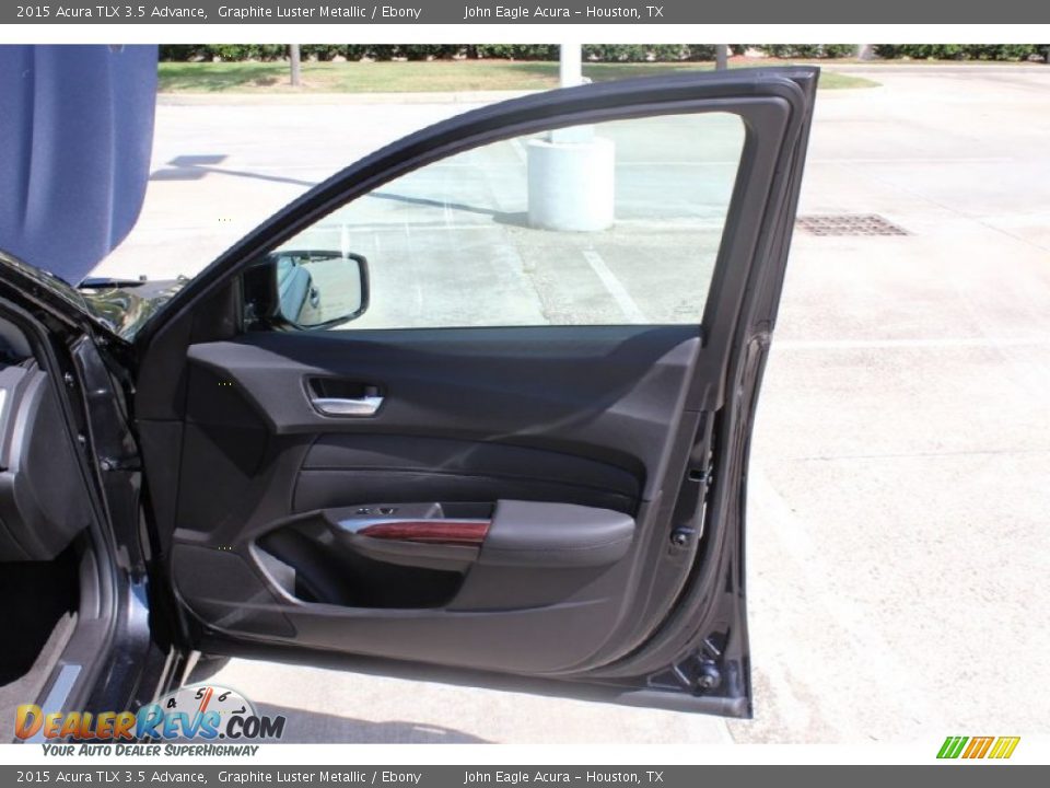 2015 Acura TLX 3.5 Advance Graphite Luster Metallic / Ebony Photo #18