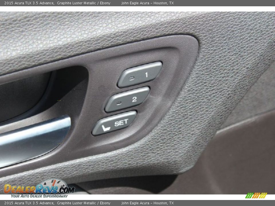2015 Acura TLX 3.5 Advance Graphite Luster Metallic / Ebony Photo #23