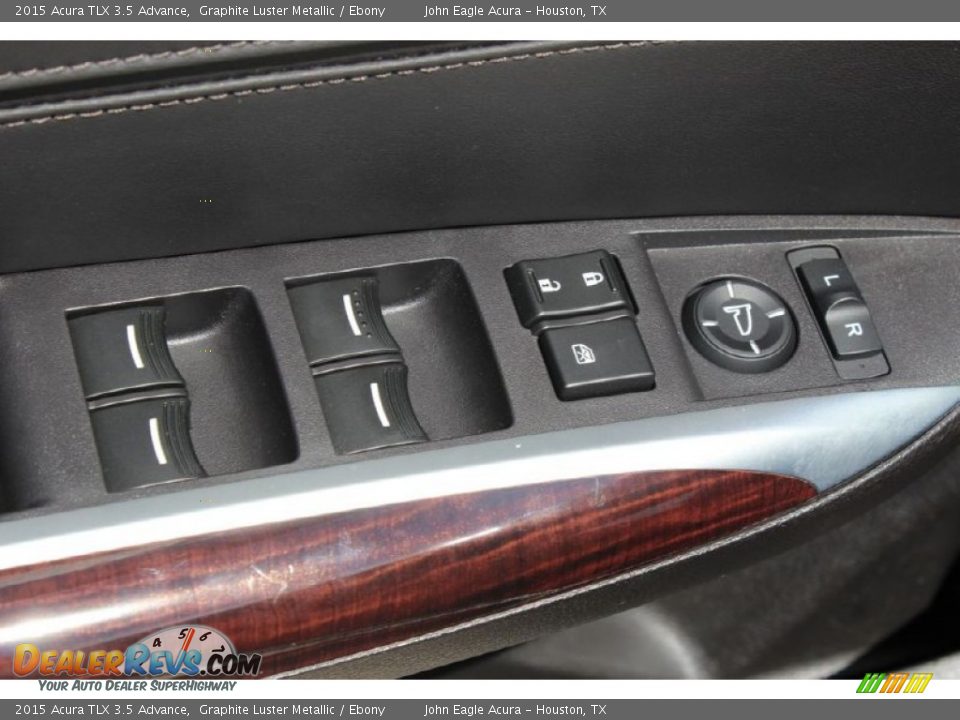 2015 Acura TLX 3.5 Advance Graphite Luster Metallic / Ebony Photo #24