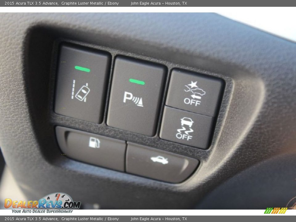 2015 Acura TLX 3.5 Advance Graphite Luster Metallic / Ebony Photo #25