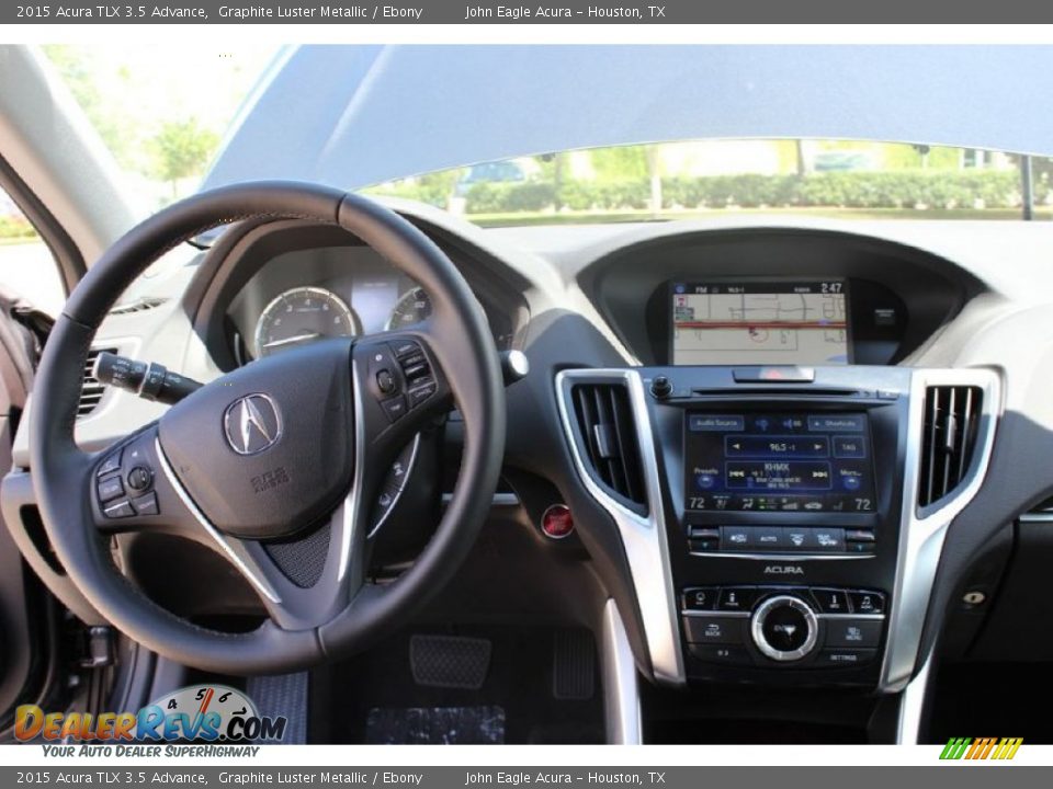 2015 Acura TLX 3.5 Advance Graphite Luster Metallic / Ebony Photo #27
