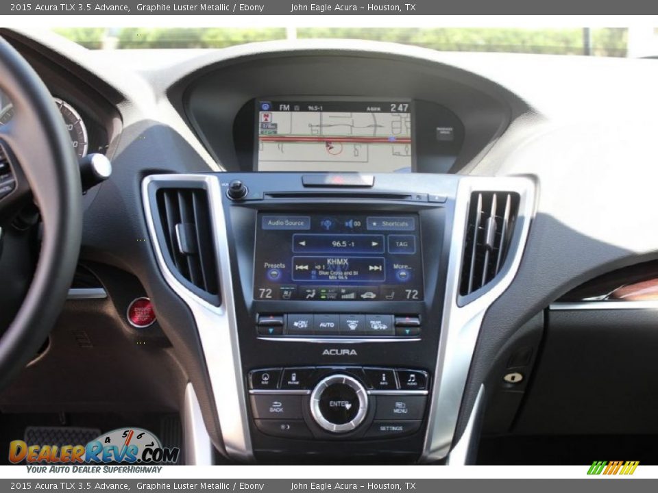 2015 Acura TLX 3.5 Advance Graphite Luster Metallic / Ebony Photo #29