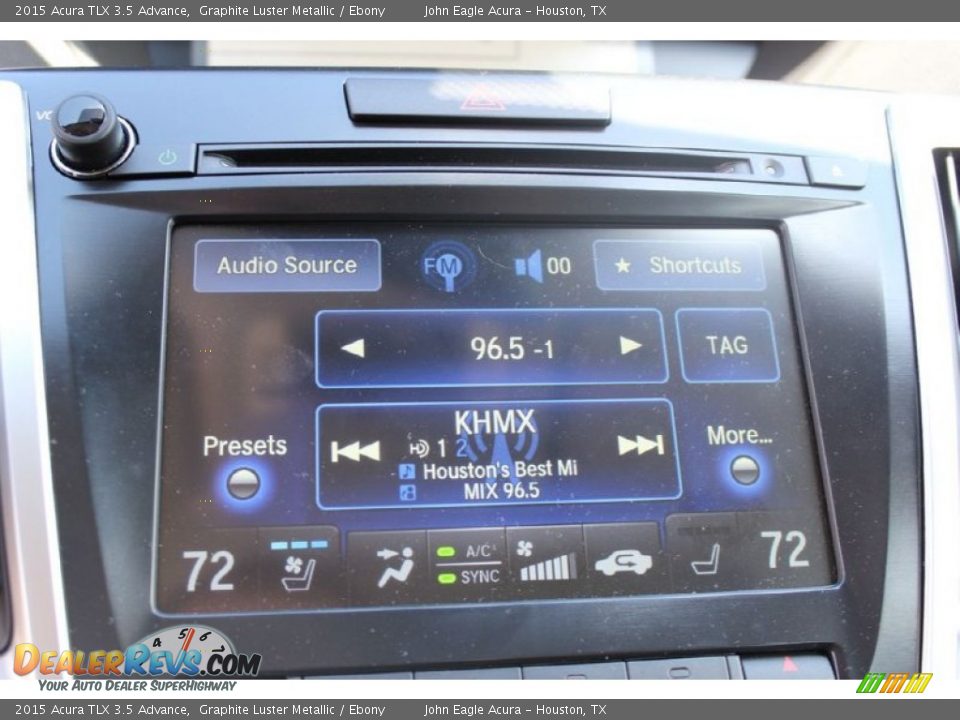 2015 Acura TLX 3.5 Advance Graphite Luster Metallic / Ebony Photo #31