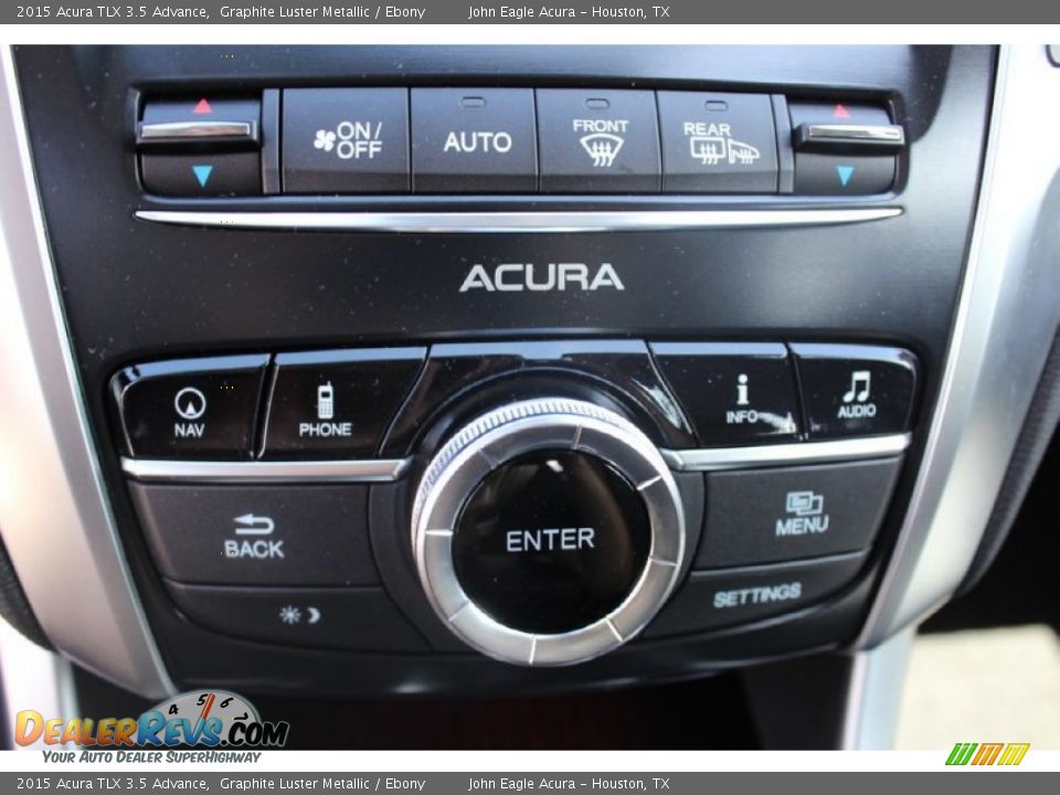 2015 Acura TLX 3.5 Advance Graphite Luster Metallic / Ebony Photo #32