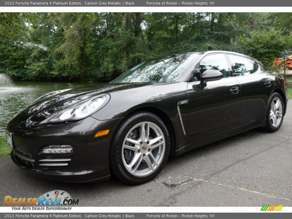 2013 Porsche Panamera 4 Platinum Edition Carbon Grey Metallic / Black Photo #1