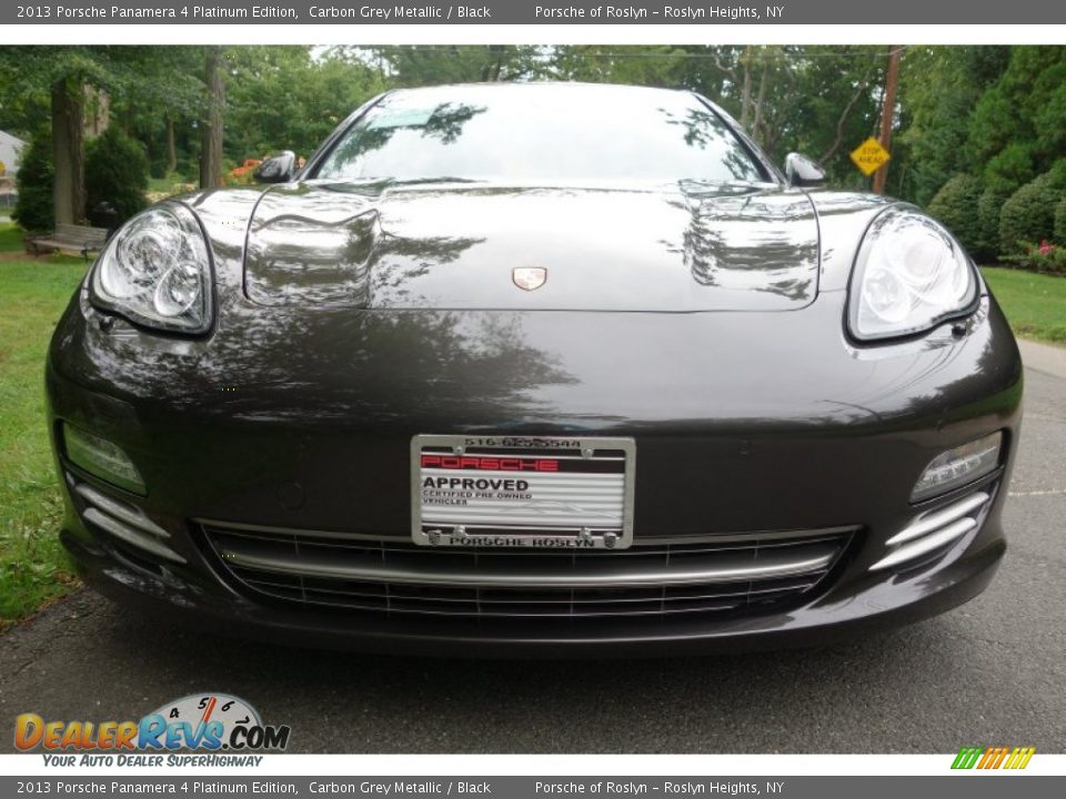 2013 Porsche Panamera 4 Platinum Edition Carbon Grey Metallic / Black Photo #2