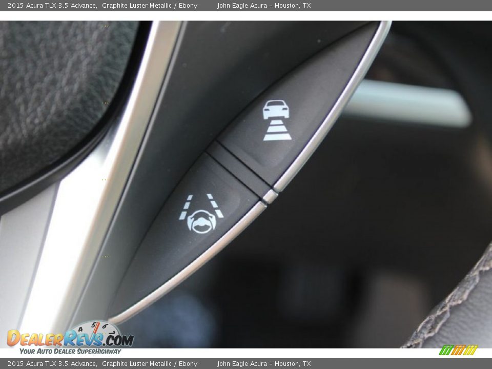 2015 Acura TLX 3.5 Advance Graphite Luster Metallic / Ebony Photo #36