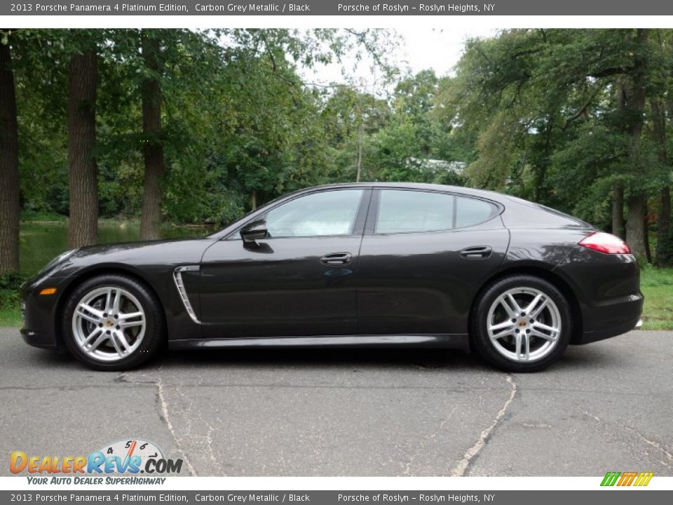 2013 Porsche Panamera 4 Platinum Edition Carbon Grey Metallic / Black Photo #3