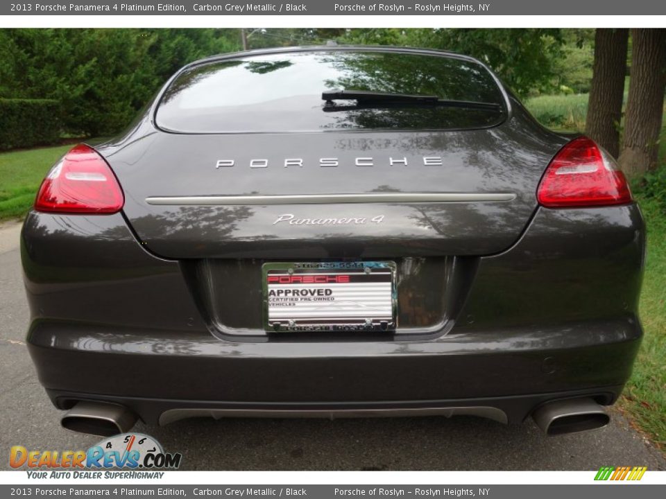2013 Porsche Panamera 4 Platinum Edition Carbon Grey Metallic / Black Photo #5