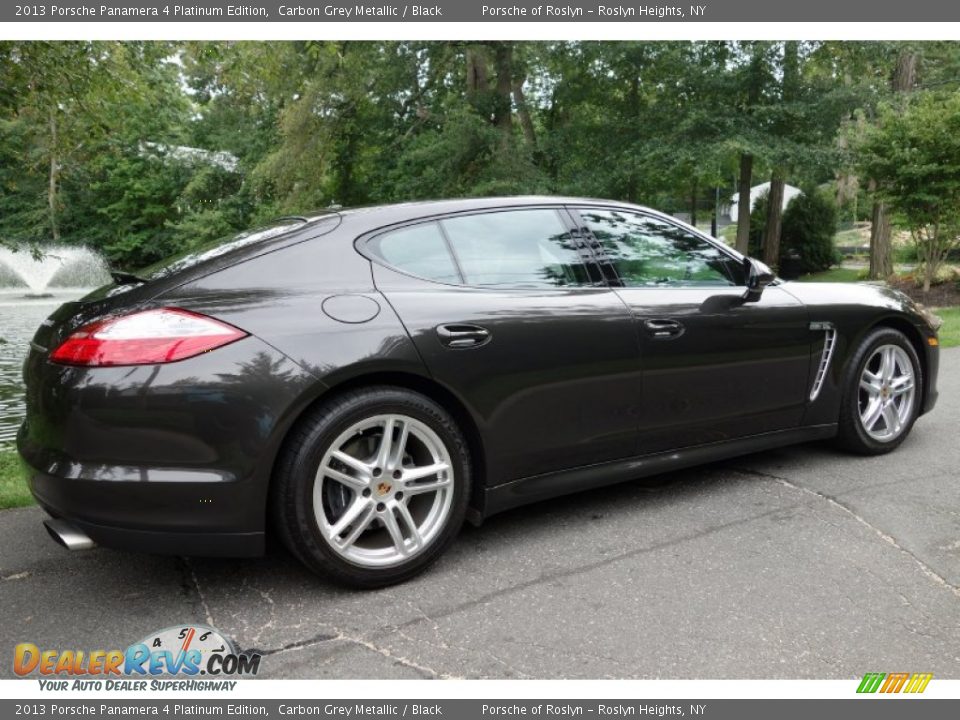 2013 Porsche Panamera 4 Platinum Edition Carbon Grey Metallic / Black Photo #6
