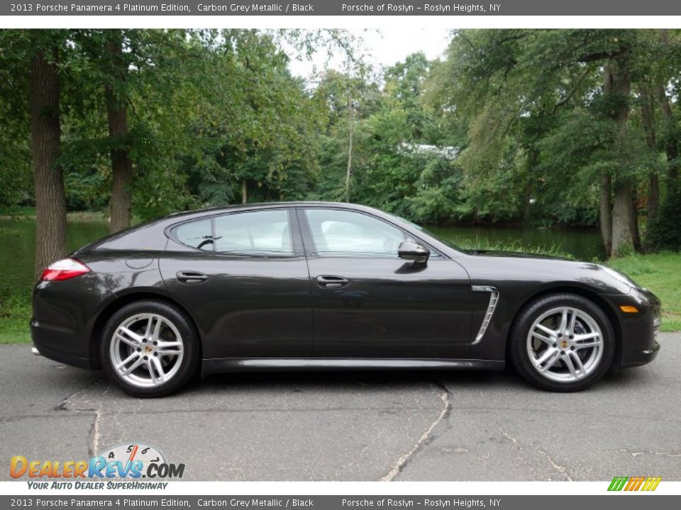 2013 Porsche Panamera 4 Platinum Edition Carbon Grey Metallic / Black Photo #7