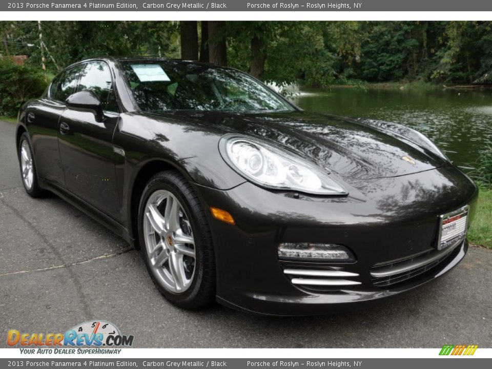 2013 Porsche Panamera 4 Platinum Edition Carbon Grey Metallic / Black Photo #8