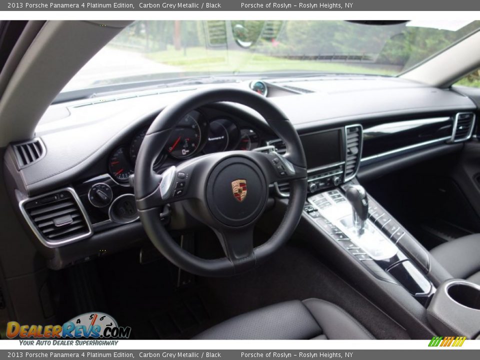 2013 Porsche Panamera 4 Platinum Edition Carbon Grey Metallic / Black Photo #10