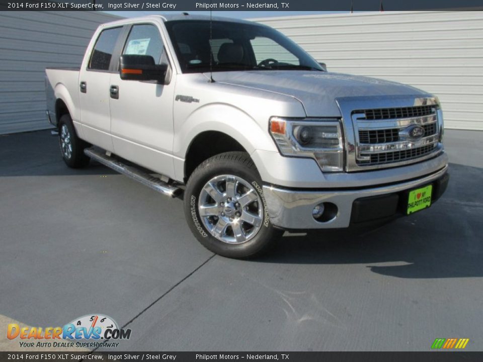 2014 Ford F150 XLT SuperCrew Ingot Silver / Steel Grey Photo #1