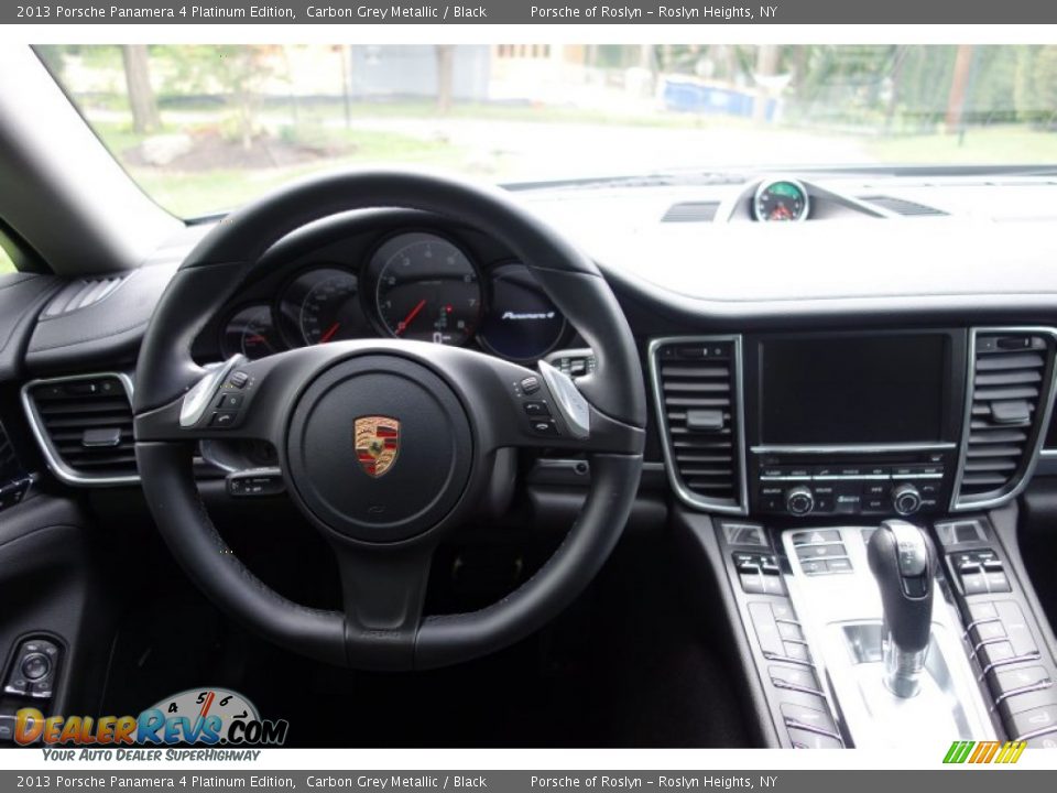 2013 Porsche Panamera 4 Platinum Edition Carbon Grey Metallic / Black Photo #12
