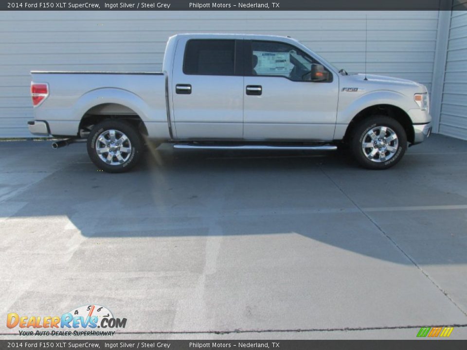 2014 Ford F150 XLT SuperCrew Ingot Silver / Steel Grey Photo #3
