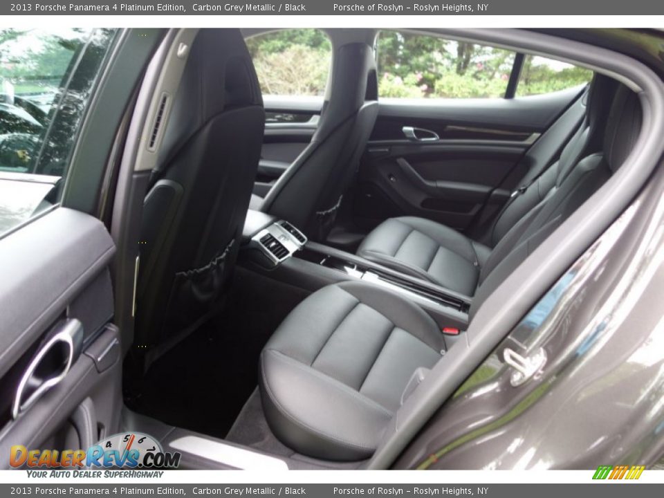 2013 Porsche Panamera 4 Platinum Edition Carbon Grey Metallic / Black Photo #14