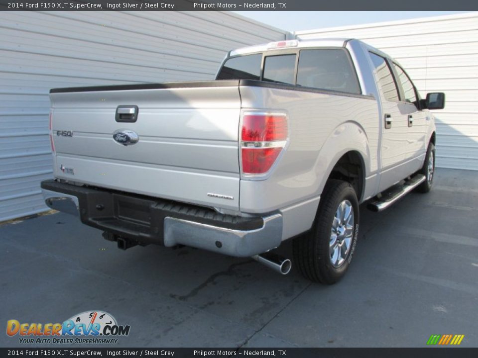 2014 Ford F150 XLT SuperCrew Ingot Silver / Steel Grey Photo #4