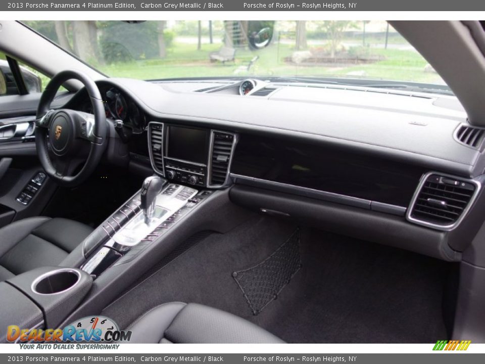 2013 Porsche Panamera 4 Platinum Edition Carbon Grey Metallic / Black Photo #15