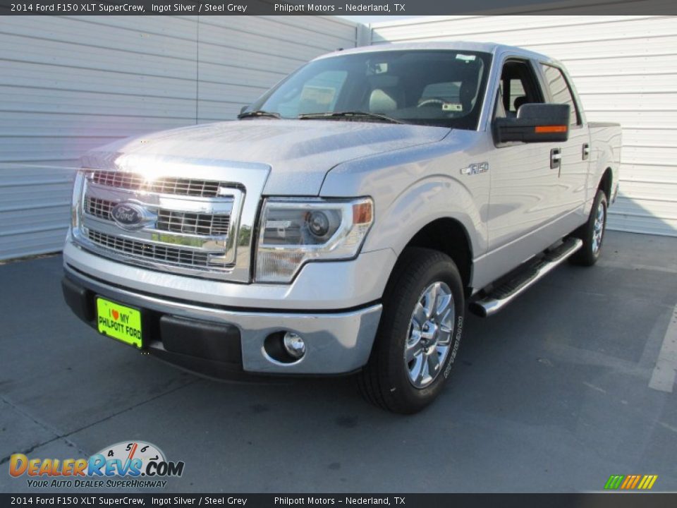 2014 Ford F150 XLT SuperCrew Ingot Silver / Steel Grey Photo #7