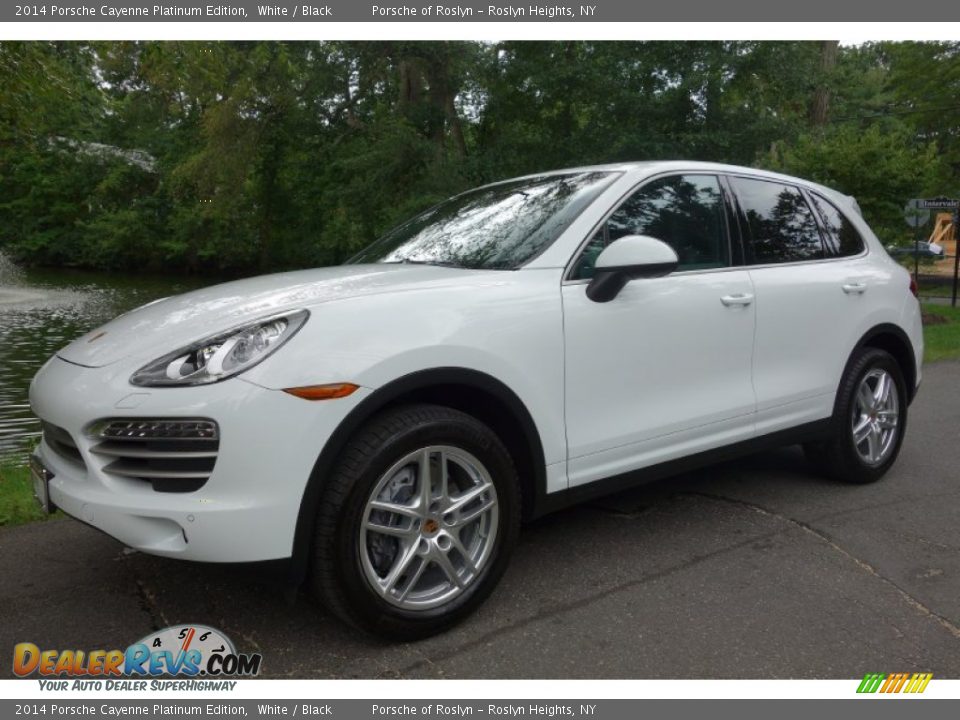 2014 Porsche Cayenne Platinum Edition White / Black Photo #1