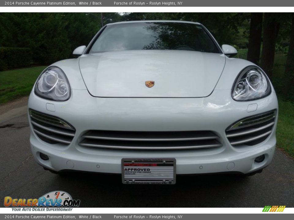 2014 Porsche Cayenne Platinum Edition White / Black Photo #2