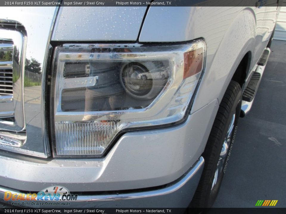 2014 Ford F150 XLT SuperCrew Ingot Silver / Steel Grey Photo #9