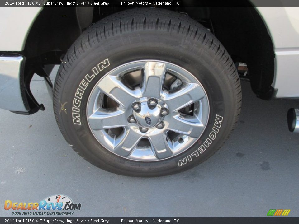 2014 Ford F150 XLT SuperCrew Ingot Silver / Steel Grey Photo #11