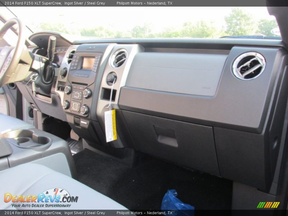 2014 Ford F150 XLT SuperCrew Ingot Silver / Steel Grey Photo #20