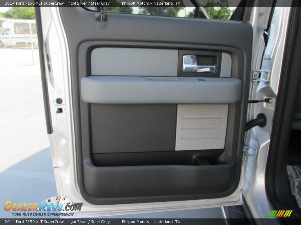 2014 Ford F150 XLT SuperCrew Ingot Silver / Steel Grey Photo #22