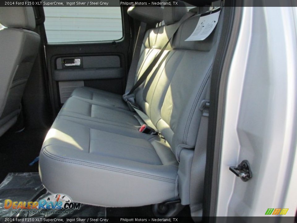 2014 Ford F150 XLT SuperCrew Ingot Silver / Steel Grey Photo #23