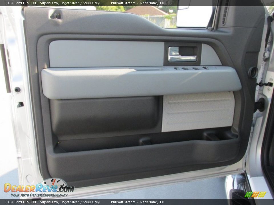 2014 Ford F150 XLT SuperCrew Ingot Silver / Steel Grey Photo #24