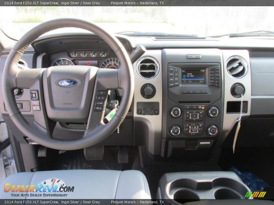 2014 Ford F150 XLT SuperCrew Ingot Silver / Steel Grey Photo #28