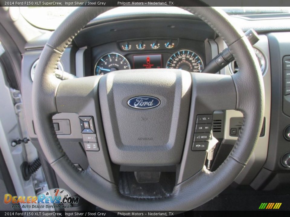 2014 Ford F150 XLT SuperCrew Ingot Silver / Steel Grey Photo #34
