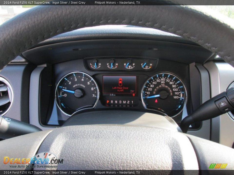 2014 Ford F150 XLT SuperCrew Ingot Silver / Steel Grey Photo #35