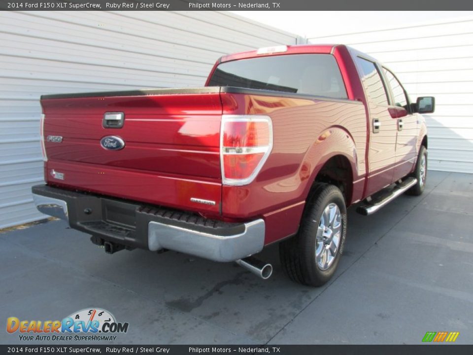 2014 Ford F150 XLT SuperCrew Ruby Red / Steel Grey Photo #4