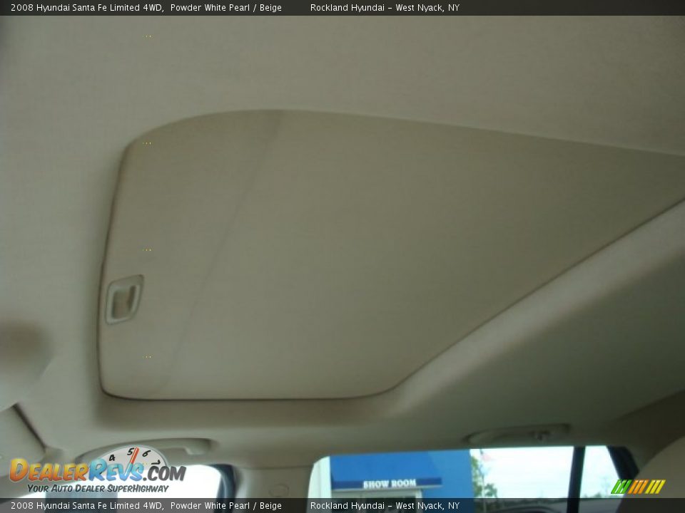 2008 Hyundai Santa Fe Limited 4WD Powder White Pearl / Beige Photo #11